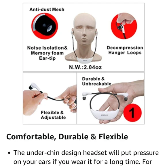 New Simolio Wireless Headphones for TV